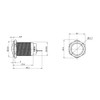 Metzler - Push Button 19mm - IP67 IK10 - Stainless
