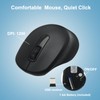 Wireless Keyboard and Mouse Combo, Quiet and Soft 2.4G Full
