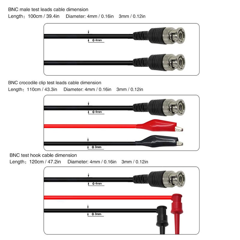 41PCS P1260D Multimeter Test Kit with Clip Replacement Probe Oscilloscope