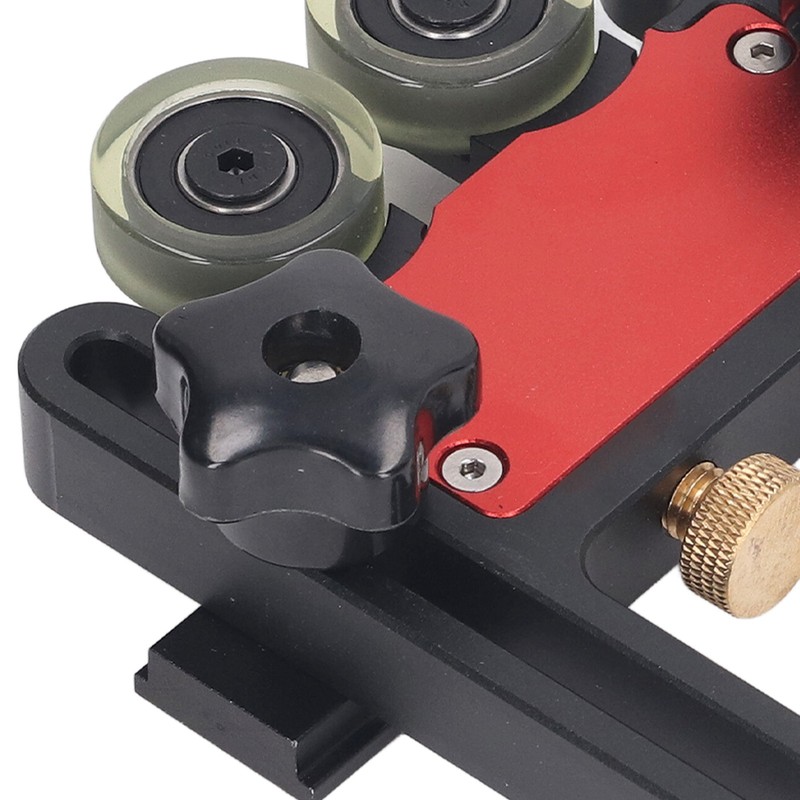 Table Saw Stock Roller Woodworking Double Wheel Sliding Feeding Guide