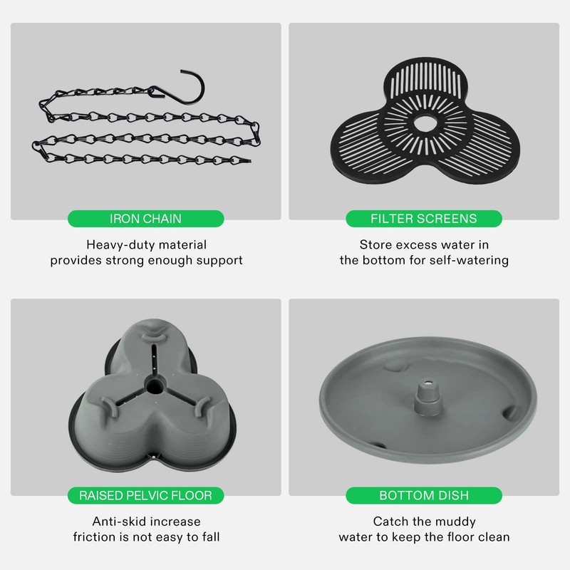 VIVOSUN 5 Tier Vertical Gardening Stackable Planter for Strawberries, Flowers,