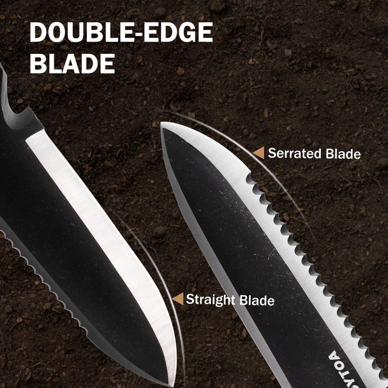 ROYTOA Hori Hori Garden Knife, Garden Tools with Sheath for