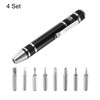 HARFINGTON 4pcs 8 in 1 Mini Pocket Pen Screwdriver Set