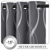 NICETOWN Gray Blackout Curtains 72 inch Long for Bedroom -