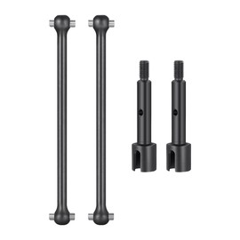 MORLORDY 2Pcs 1144 Steel Rear CVD Drive Shafts Driveshafts for 1/16 LOSI Mini-B & Losi Mini-T 2.0 RC Off Road Car Trunk Upgrade Part