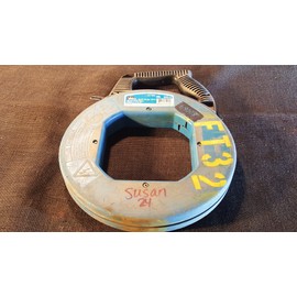 IDEAL Electrical 31-056 Blue Steel Fish Tape – 120 ft. Blued Steel Fish Tape w/ Formed Hook & Tuff-Grip Pro Case, Non-Oily Finish, Laser Etched Increments