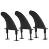 3pcs Soft Surfboard Fins with Screws 4.5 Inch Surf Fins