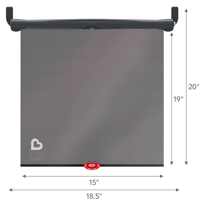 Munchkin Brica Sun Safety Car Window Shade with Heat Alert,