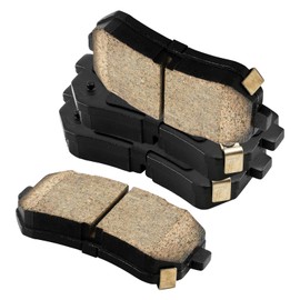 KAC - D1398 Rear Disc Brake Pad Set | Ceramic Brake Kit for 2010-2017 Tucson, 2011-2016 Sportage, 2015 Sonata, 2010-2013 Forte; Forte Koup, 2009-2012 Elantra,4pcs