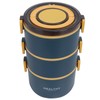 Thermal Lunch Box 2200ml Three Layer Detachable Compartment Design Portable