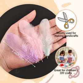 Macaroon Craft Rooster Feathers 900pcs 3-5inch Colored Bulk Feathers Natural Feathers for Crafting Kindergarten DIY Crafts,Home Wedding Party Decoration,Dream Catcher Supplies