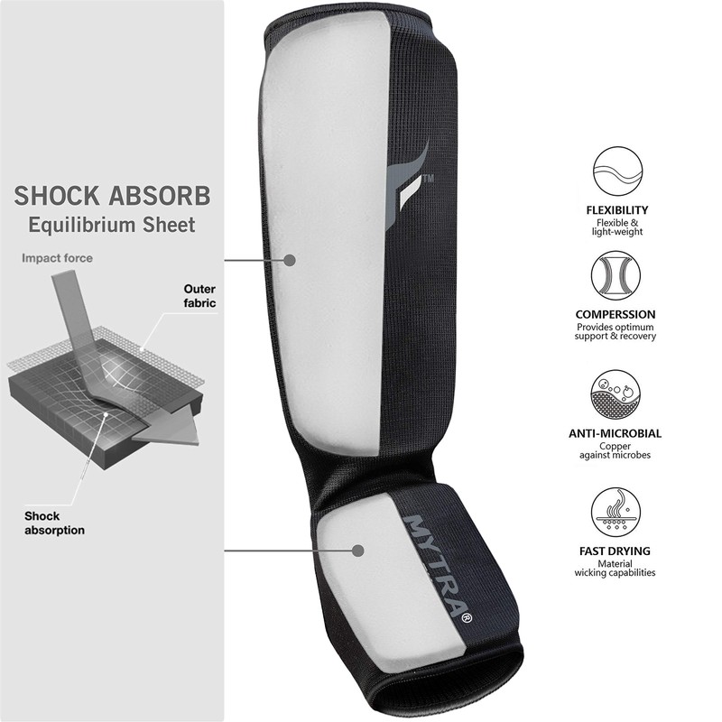 Mytra Fusion Kids Shin Instep Shin Pad Protector for Kickboxing