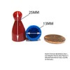 Set of 10 Halma 25mm Pawn Peg Game Pieces Multicolor