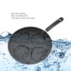 Egg Frying Pan 4 Cups Stick Proof Even Heating Iron