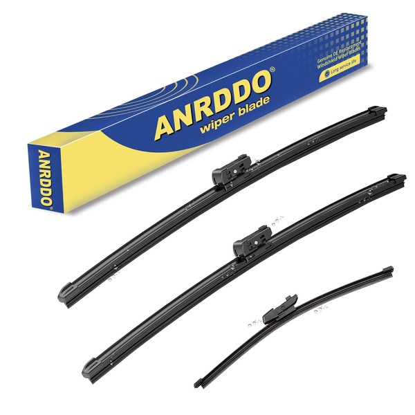 ANRDDO 3 Wipers Factory Replacement For 2018-2021 2022 VW Volkswagen