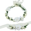 AiSi Flower Wreath with Bracelet, Wrist Band Headband Hair Wreath