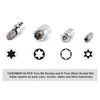 CASOMAN 34 Pieces 3/8-Inch Drive Torx Bit Socket and E-Torx