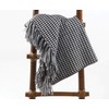 Fennco Styles Houndstooth Fringe Soft Throw Blanket - 50"x60"