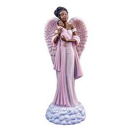 Ebony Treasures Angel in Pink with Baby