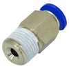 Niigata Seiki BeHAUS PC10-02 One-touch Fitting for Tubes, Straight Tube