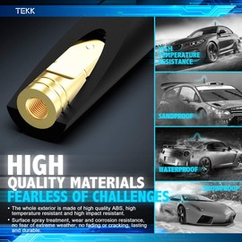 Tekk Tekk Short Antenna Compatible with Challenger/Chieftain/Pursuit/Roadmaster/Motorcycles / 2015-2024 Designed for Optimized FM/AM Reception / 4.8 Inches