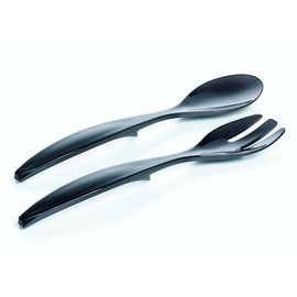 Emsa 504638 Salatbesteck, 2–teilig, Kunststoff, Länge 30 cm, Transparent, Vienna