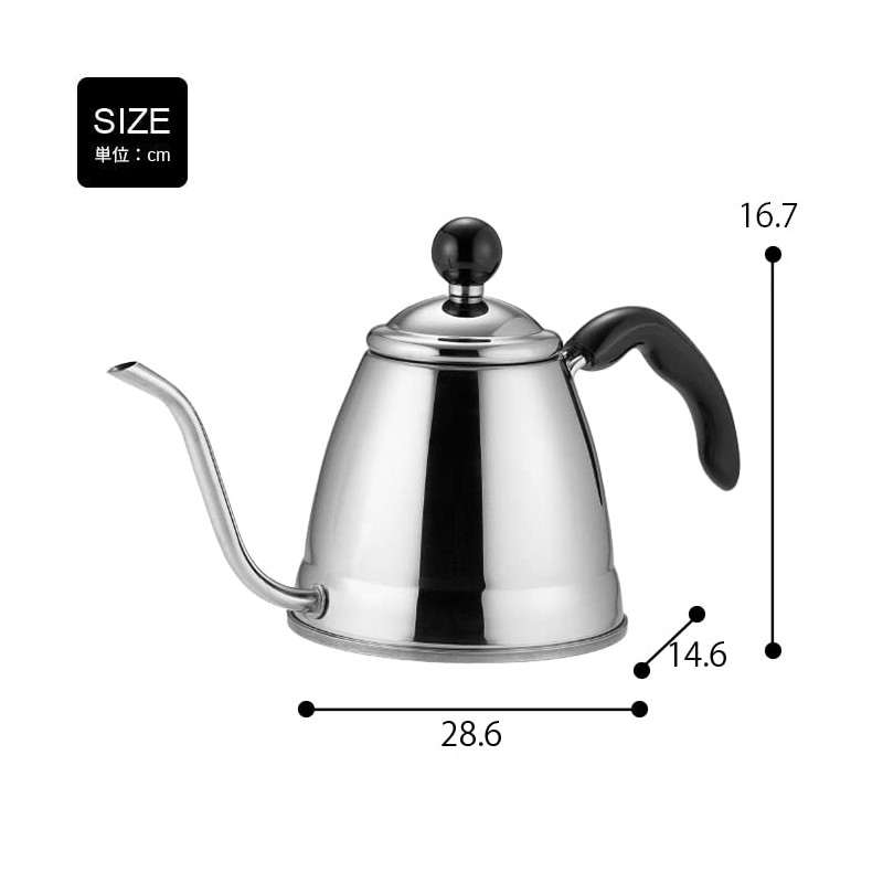 Takei Kimono Seisakusho Fino Coffee Drip Pot, 0.3 gal (1.0