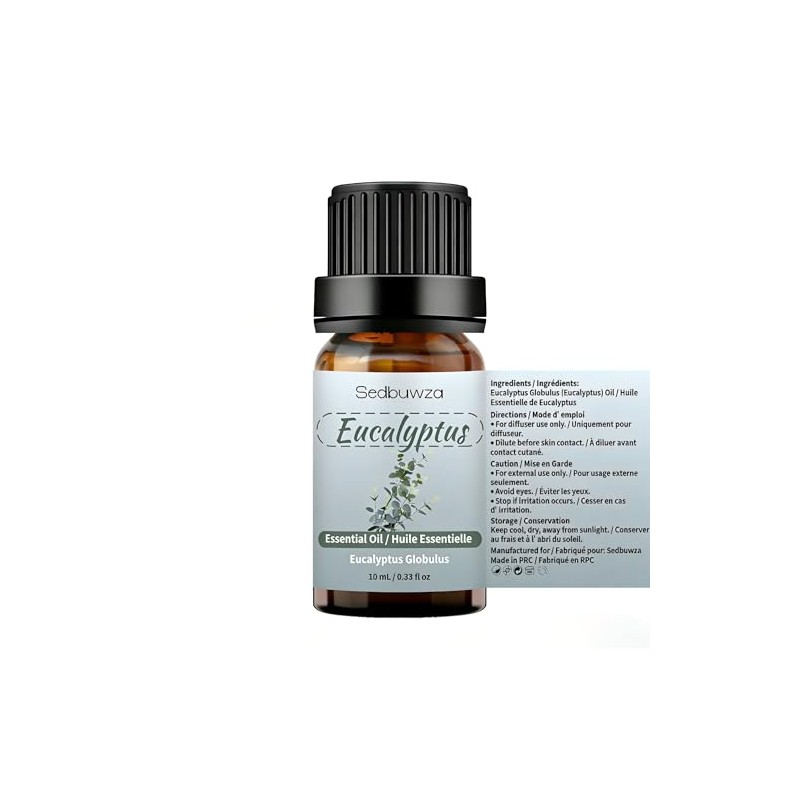 Sedbuwza Lavender Eucalyptus Essential Oil Set for Aromatherapy