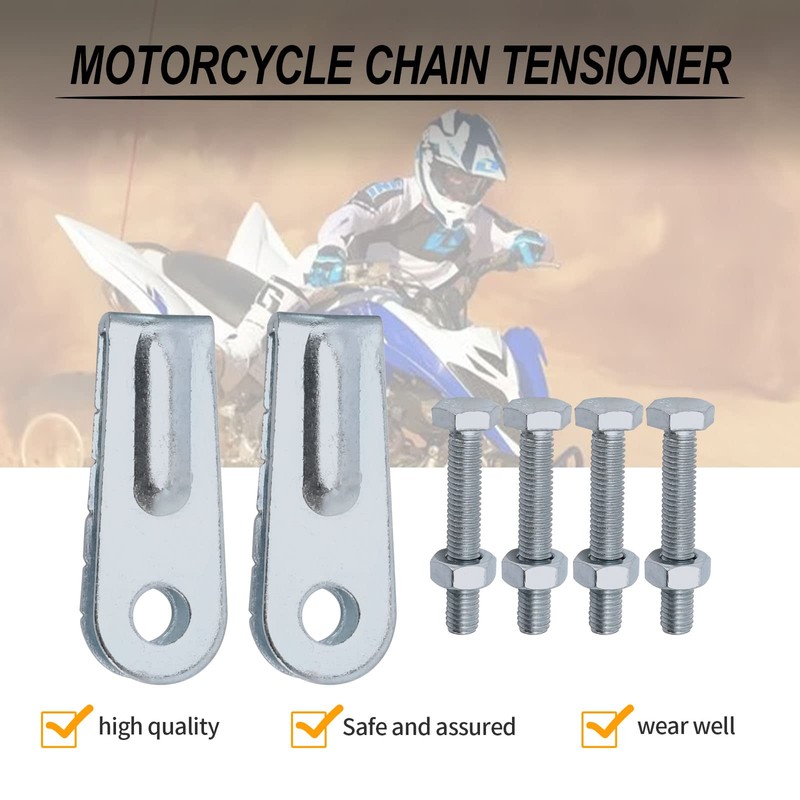 CADUFUELLY 2PCS Wheel Chain Puller Adjuster Tensioner Replacement for Yamaha