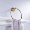Flybath Round Towel Ring Antique Brass Hanger Hand Towel Holder