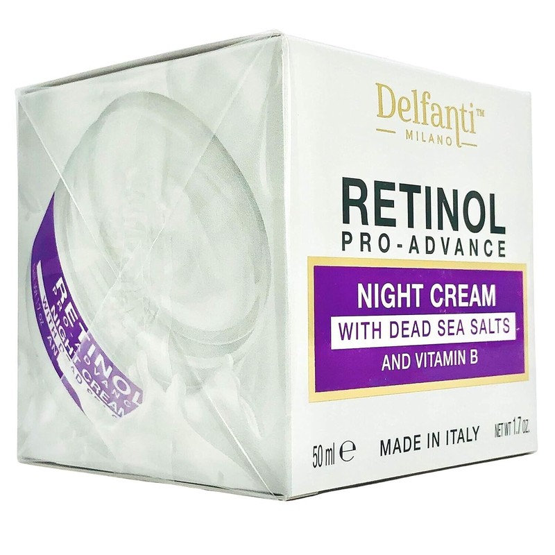 Delfanti Milano Retinol Pro-Advance Night Cream With Dead Sea Salts