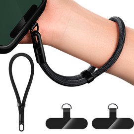 ROCKFEELTEE Adjustable Hand Wrist Strap Lanyard, Phone Lanyard With 2 Metal Tether Tabs, Phone Wrist Strap, Wrist Lanyard