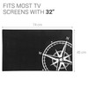 kwmobile Dust Cover for 32" TV - Flat Screen TV