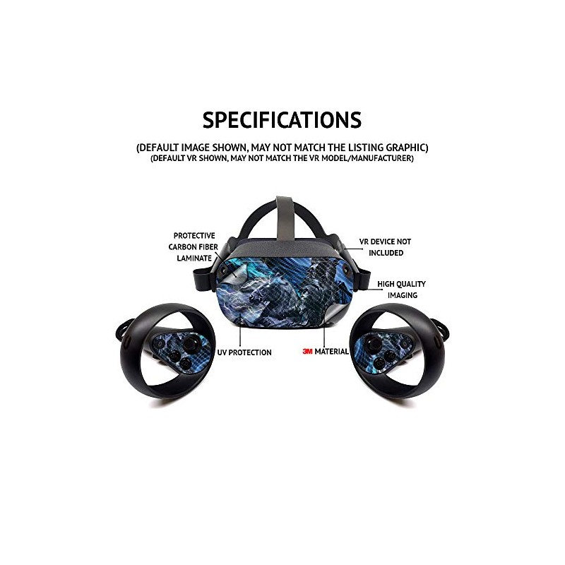 MightySkins Carbon Fiber Skin Compatible with HTC Vive Flow -