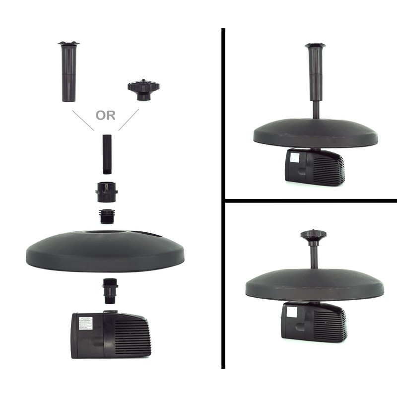 HALF OFF PONDS Small Floating Fountain – 750 GPH Pump