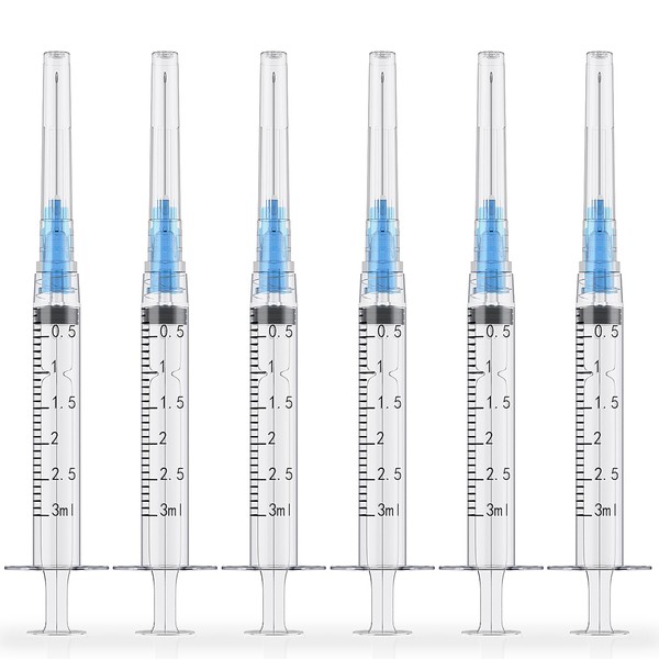 GODCREAT Syringes with 23 Gauge 1 Inch Luer Lock Needle