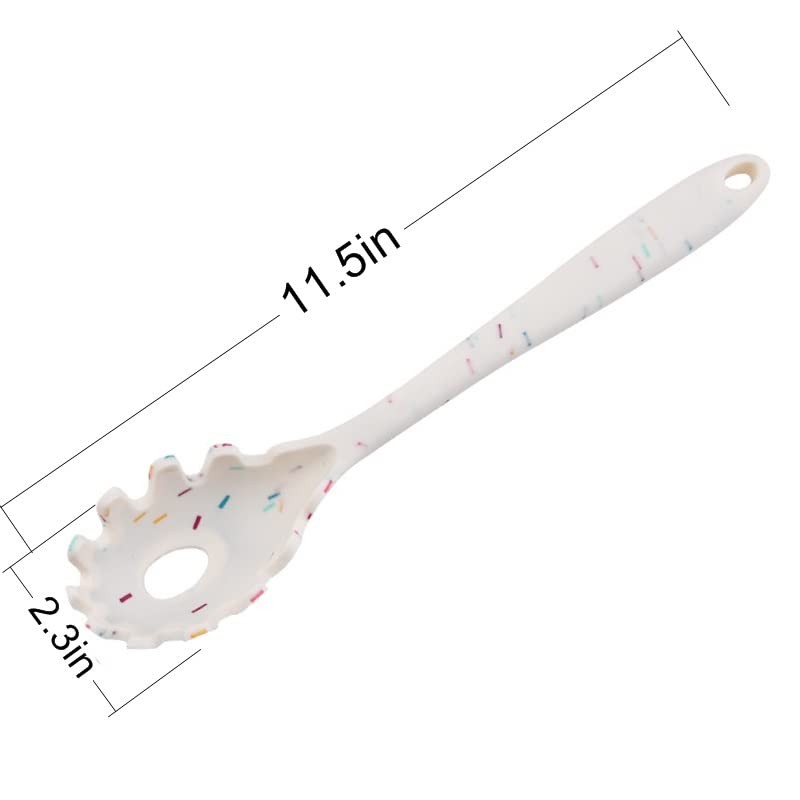 Silicone Pasta Fork (11.5"), High Heat Resistant to 480°F, Hygienic