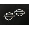 Custom RAW METAL Harley CVO Tank Emblems (set of 2)