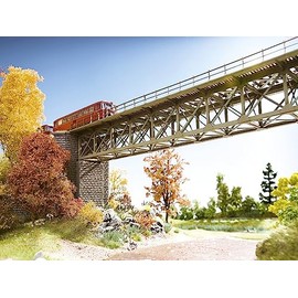 Noch 67038 Steel Bridge with bridgeheads Coloured