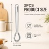 2 Pack Stainless Steel Mini Whisks Spring Coil Wire Egg