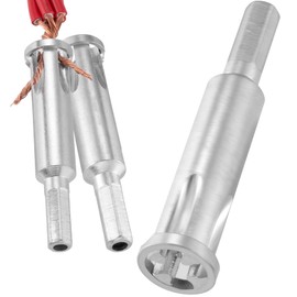 Isslly Wire Twister Tool for Drill, Metal Wire Stripping and Twisting Tool, Universal Automatic Wire Stripper Tool Connector for Electrical Drill- Silver