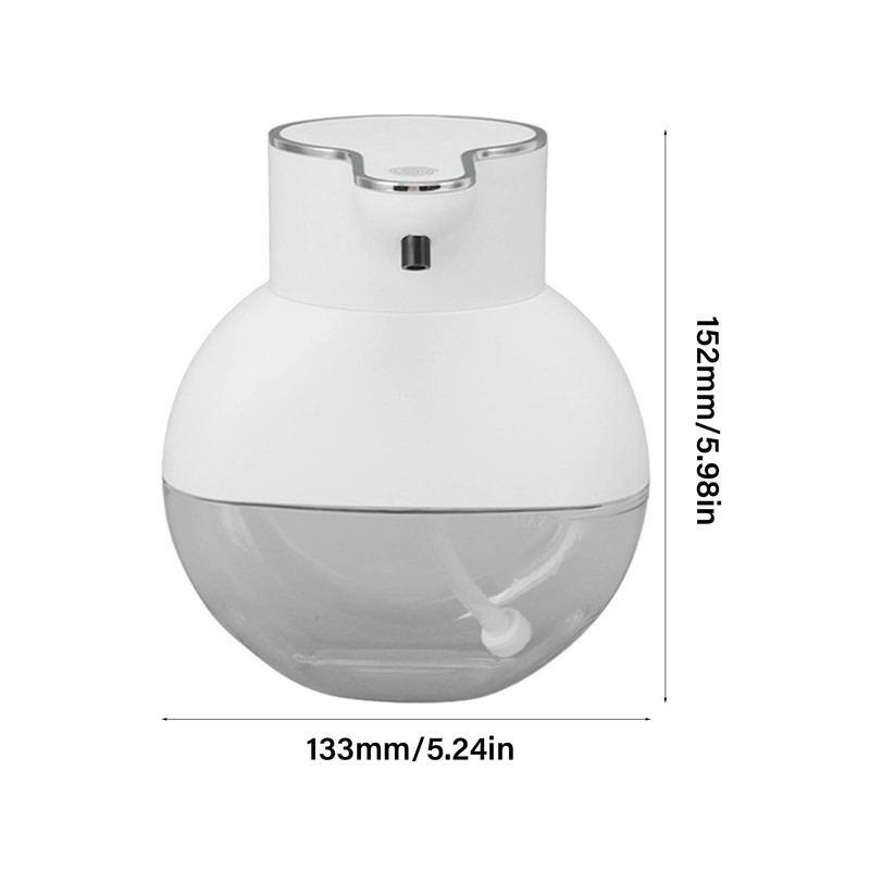 Automatic Soap Dispenser Touchless Rechargeable IPX5 Waterproof Wall Mounted Induction