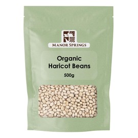 Organic Haricot Beans 500g by Manor Springs Organic