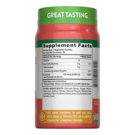 Natures Truth Vitamina D3 5000 Ui 125 Mcg 60 Gomitas Sin Gluten                                                                                       