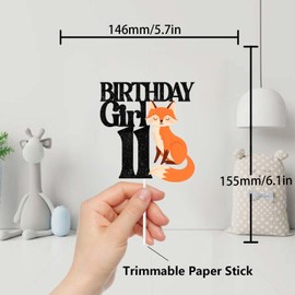 L-fox-11 - Decoración para tartas de bebé Alian para niños y niñas, baby shower, feliz cumpleaños, guerra espacial, suministros de decoración para fiestas, números, estrellas, decoración de pasteles, alegría a un año