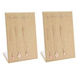 2 Packs Necklace Display Stand Display for Necklaces, Display for Necklaces, L-Shaped Jewellery Display, Elegant Desktop Stand for (Ephedra)