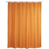 beytug Plain Orange Extra Long and Wide Fabric Bathroom Shower