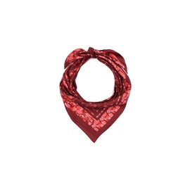 Coach signature c rose meadow printed silk square