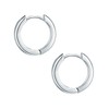 Rafaela Donata Women's Creole Earrings Sterling Silver, Silver