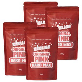 Jesus Original Pink Hard Wax for all areas, 200g, 4 pieces / 지저쓰 오리지널 핑크 하드왁스 모든부위용, 200g, 4개